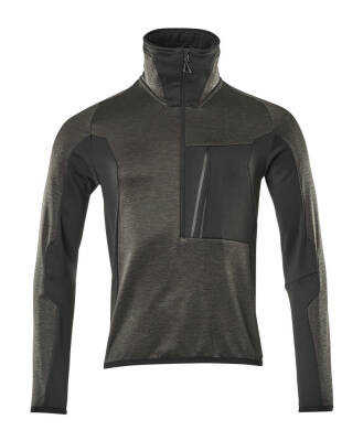 Fleece jumper with half zip - 1