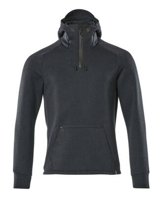 Hoodie with half zip - 1