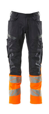 Trousers with kneepad pockets - 1